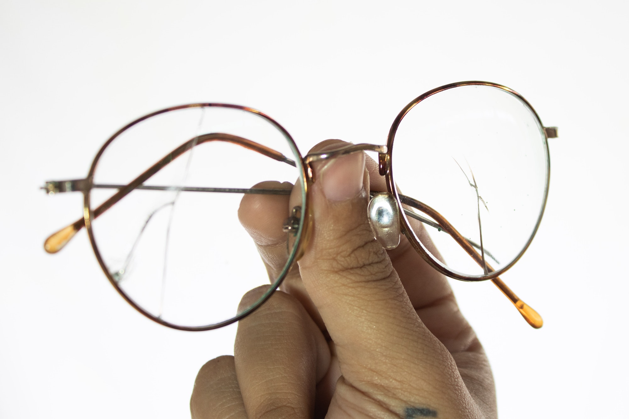 broken glasses
